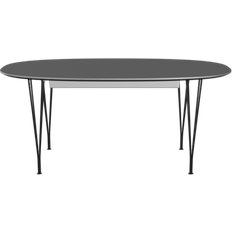 Fritz Hansen Superellipse B620 Grey Bromo/Matt Black Dining Table 100x270cm
