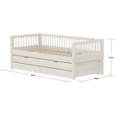 FLEXA Senge Børneværelse FLEXA Classic Daybed With Guest Bed And Storage
