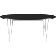 Fritz Hansen Dining Tables Fritz Hansen Superellipse B620 Black/Matt White Dining Table 100x270cm