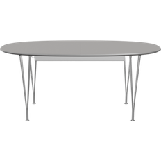 Fritz Hansen Superellipse B620 Grey Efeso/Matt Bright Dining Table 100x270cm