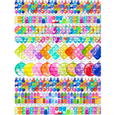 Sensory fidget toys Shein 12/30/48/60pcs Party Favors Toys,Pop Fidget Toys,Mini Push Bubble Pops Bulk Sensory Toys, Birthday Gifts Classroom Prizes For Goodie Bag Treasure Chest Box Color And Style Random