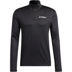 adidas Men's Terrex Multi Half Zip Long Sleeve Tee - Black