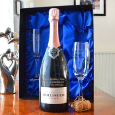 Rose Bollinger Set Blue Box Champagne Glass