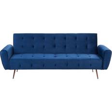 Beliani Selnes Navy Blue Sofa 212cm 3 Seater