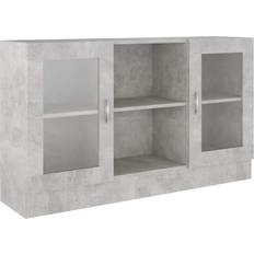 vidaXL Display Concrete Grey Opbevaringsskab 120x70cm