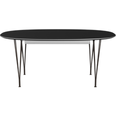 Fritz Hansen Superellipse B620 Black/Matt Brown Bronze Spisebord 100x270cm