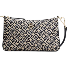 Tommy Hilfiger Monogram Jacquard Shoulder Pouch Bag - Space Blue