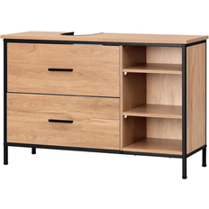 EUGAD Waschbeckenunterschrank 2 Schubladen 90 cm