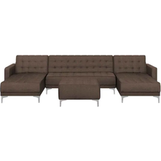 Beliani Aberdeen Brown Sofa 348cm 2Stk. 5-Sitzer