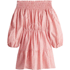 Polyamide Dresses H&M Off The Shoulder Dress - Pink/Patterned