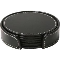 Ørskov Round Black Untersetzer 11cm 6Stk.