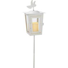 Gravlykta med led Star Trading Serene White Lykta 40cm
