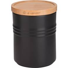 Emalj Köksförvaring Le Creuset Medium Matte Black Köksbehållare 0.54L