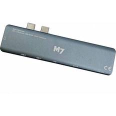 USB-C HDMI Adapter 7 in 2 m. HDMI, USB, SD, USB-C