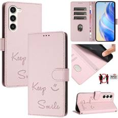 Samsung Galaxy S25+ Wallet Cases GANGXUN Pink Case Samsung Galaxy S23 Plus 5G