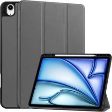 MTP Products iPad Air 13 2025 Tri-Fold Series Smart Folio Fodral Grå