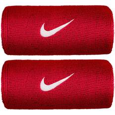 Nike Swoosh Doublewide Wristband 2-pack - Varsity Red/White