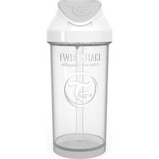 Twistshake Sugrörsflaska 360ml White