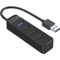 Orico USB-A Hub 4x USB-A 3.0 2.0 USB-C 5V 3A Svart
