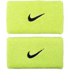 Sportswear Garment - Women Wristbands Nike Swoosh Doublewide Wristband 2-pack - Green/Black