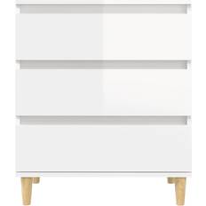 vidaXL 823042 Glossy White Kommode 60x70cm