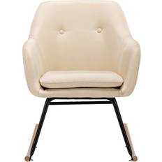 vidaXL Fabric Cream Gungstol 79cm