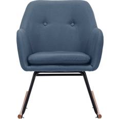 Svart Gungstolar vidaXL Fabric Blue Gungstol 79cm