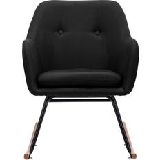 Sort Gyngestole vidaXL Fabric Black Gyngestol 79cm