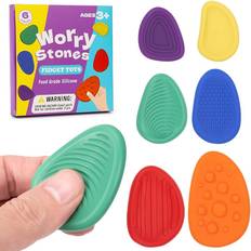 Fidget Toys Shein Worry Stones 6pcs