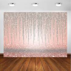 Avezano Rose Gold Glitter Backdrop