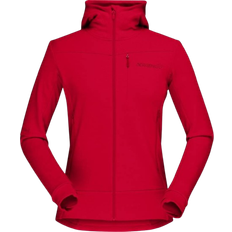 Norrøna Women's Falketind Warmwool2 Stretch Zip Hood - Jester Red