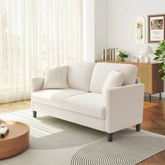 17 Stories Nikali Beige Sofa 375.9cm 3 Seater