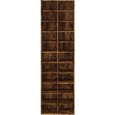 vidaXL 815300 Smoked Oak Shoe Rack 54x183cm