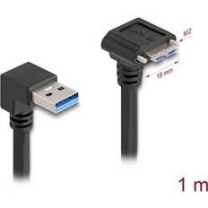 Kablar DeLock USB 3.0 USB Kabel Sort 1m
