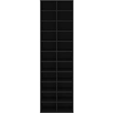 vidaXL 800370 Black Shoe Rack 54x183cm