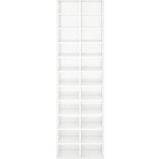 vidaXL 800375 High Gloss White Shoe Rack 54x183cm