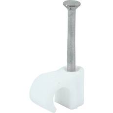 Kabelklammer on sale Timco Round Cable Clips White To Fit 6.0mm 100 Pack