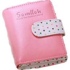 Pink Coin Purses Keshen Lady Cute Wave Point Buckle Design Purse Coins Pouch - Watermelon Pink