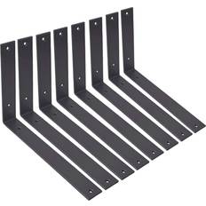12 Inch Heavy Duty Gold Shelf Brackets 5mm