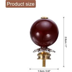 Button Lid Knobs Deep Red