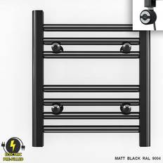 Heated Towel Rails Myhomeware 350mm Black Electric Towel Rail 350mm