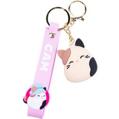 Fizz Creations Cam The Cat Wristlet Keyring 3D Charm PVC Wrist Strap