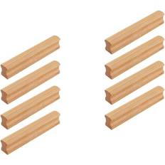 Solid 2 Pack Wood Handle Cabinet Pulls