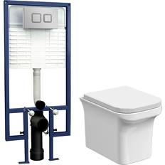 Water Toilets Balterley Soft Square Wall Hung Toilet Pan 390mm