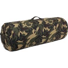 Canvas Duffelbag Med Blixtlås - Brun/Grön