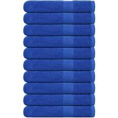 Guest Towels vidaXL Towels 10 pcs 100x200 cm 360 gsm Guest Towel Blue