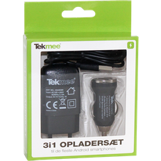 Micro USB Oplader Komplett 220V 12V