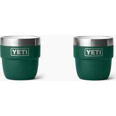 Yeti Kopper & Krus Yeti Rambler 6oz Stackable 177ml Black Forest Green Cup & Mug 2pcs