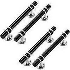 Kikidex Triomphe 4 Pieces Black Kitchen Cabinet Handles