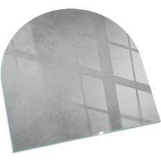 Bodenschutzplatten Tulup Ofenplatte Bodenplatte Ofenglas Kaminofen Betontextur 100 x 100 cm